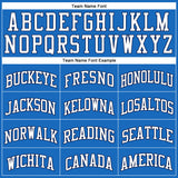 Custom Blue White-Navy Authentic Throwback Basketball Jersey