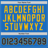 Custom Blue Navy-Gold Authentic Throwback Basketball Jersey