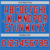 Custom Blue Red-White Authentic Throwback Basketball Jersey