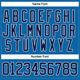 Custom Blue Navy-White Hockey Jersey