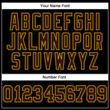 Custom Brown Gold-Black Authentic Football Jersey