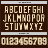 Custom Brown Cream Authentic Basketball Jersey