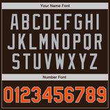 Custom Brown Orange-Gray Authentic Baseball Jersey