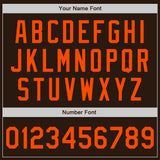 Custom Brown Orange Authentic Baseball Jersey