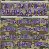 Custom Camo Purple-Gray Authentic Salute To Service Basketball Jersey
