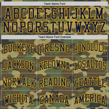 Custom Camo Navy-Gold Authentic Salute To Service Basketball Jersey