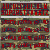 Custom Camo Red Navy-White Authentic Salute To Service Basketball Jersey