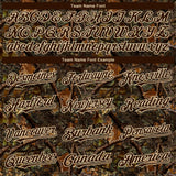 Custom Camo Brown-Cream 3D Woodland Camo Authentic Salute To Service Baseball Jersey