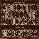 Custom Camo Brown-Cream 3D Woodland Camo Authentic Salute To Service Baseball Jersey