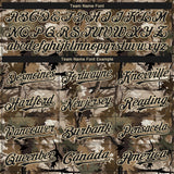 Custom Camo Black-Cream 3D Woodland Camo Authentic Salute To Service Baseball Jersey