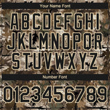 Custom Camo Black-Cream 3D Woodland Camo Authentic Salute To Service Baseball Jersey