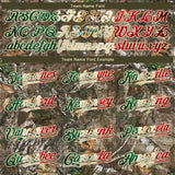 Custom Camo Vintage Mexican Flag-Cream 3D Woodland Camo Authentic Salute To Service Baseball Jersey