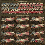 Custom Camo Vintage USA Flag-Cream 3D Woodland Camo Authentic Salute To Service Baseball Jersey