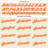 Custom Cream Orange Performance T-Shirt