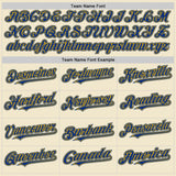 Custom Cream Royal-Gold Mesh Authentic Throwback Baseball Jersey