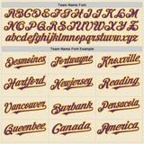 Custom Cream Purple-Gold Mesh Authentic Throwback Baseball Jersey