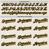 Custom Cream (Black Old Gold Pinstripe) Black-Old Gold Authentic Baseball Jersey
