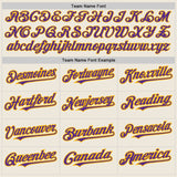Custom Cream (Purple Gold Pinstripe) Purple-Gold Authentic Baseball Jersey