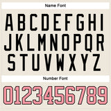 Custom Cream Medium Pink-Black Hockey Lace Neck Jersey