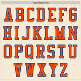 Custom Cream Orange-Royal Authentic Baseball Jersey