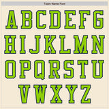 Custom Cream Neon Green-Navy Authentic Baseball Jersey