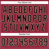 Custom Crimson Black-City Cream Performance T-Shirt