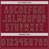 Custom Crimson Cream-Black Authentic Baseball Jersey