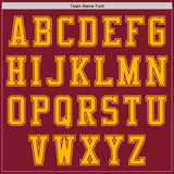 Custom Crimson Gold Authentic Baseball Jersey