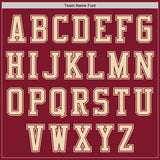 Custom Crimson Cream Authentic Baseball Jersey