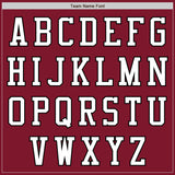 Custom Crimson White-Black Authentic Baseball Jersey