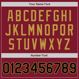 Custom Crimson Black-Old Gold Authentic Baseball Jersey