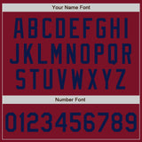Custom Crimson Navy Authentic Baseball Jersey