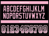 Custom Black Light Pink-White Drift Fashion Football Jersey