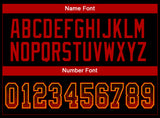 Custom Black Red-Gold Drift Fashion Football Jersey