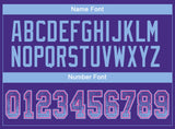 Custom Purple Light Blue-Pink Drift Fashion Football Jersey