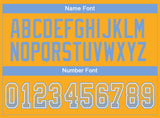 Custom Gold Powder Blue-White Drift Fashion Football Jersey