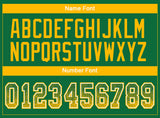 Custom Kelly Green Gold-White Drift Fashion Football Jersey
