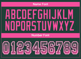 Custom Green Pink-White Drift Fashion Football Jersey