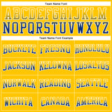 Custom Stitched Yellow Royal-White Fade Fashion Arrow Sports Pullover Sweatshirt Hoodie