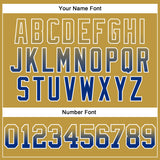 Custom Stitched Old Gold Royal-White Fade Fashion Arrow Sports Pullover Sweatshirt Hoodie