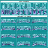 Custom Stitched Teal Purple-White Fade Fashion Arrow Sports Pullover Sweatshirt Hoodie
