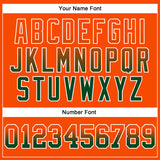 Custom Stitched Orange Green-White Fade Fashion Arrow Sports Pullover Sweatshirt Hoodie