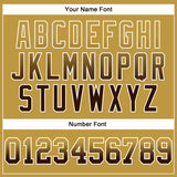 Custom Stitched Old Gold Brown-White Fade Fashion Arrow Sports Pullover Sweatshirt Hoodie