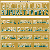 Custom Stitched Old Gold Midnight Green-White Fade Fashion Arrow Sports Pullover Sweatshirt Hoodie