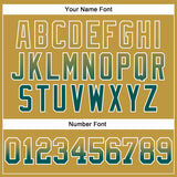 Custom Stitched Old Gold Midnight Green-White Fade Fashion Arrow Sports Pullover Sweatshirt Hoodie