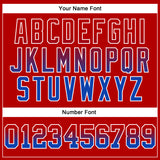 Custom Stitched Red Thunder Blue-White Fade Fashion Arrow Sports Pullover Sweatshirt Hoodie