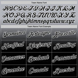 Custom Gray Black-White Fade Fashion Performance T-Shirt