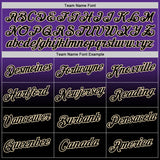 Custom Purple Black-Cream Fade Fashion Performance T-Shirt