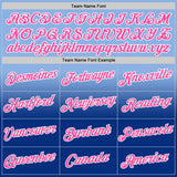 Custom Light Blue Royal-Pink Fade Fashion Performance T-Shirt