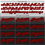 Custom White Red-Black Authentic Fade Fashion Baseball Jersey